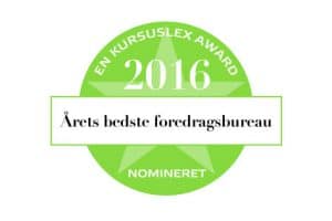 Foredragsportalen.dk nomineret til ”Årets bedste foredragsbureau”